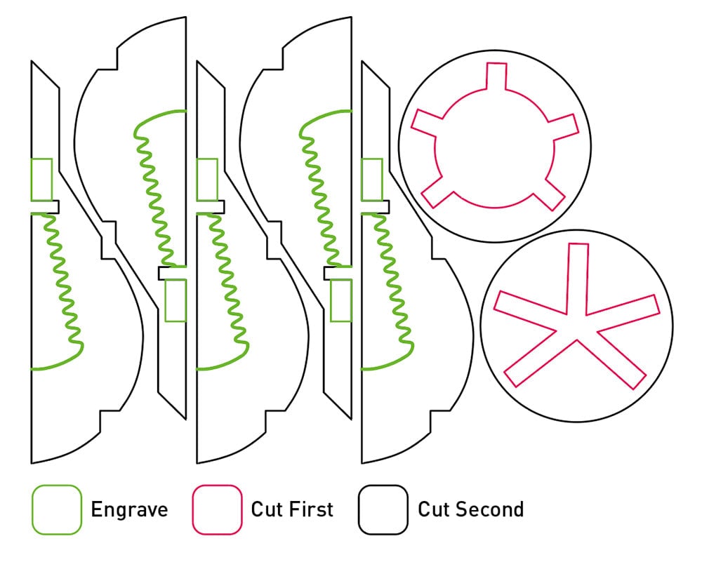 Acrylic Bulb Enclosure for the Kitronik Round Side Illumination LED Module design