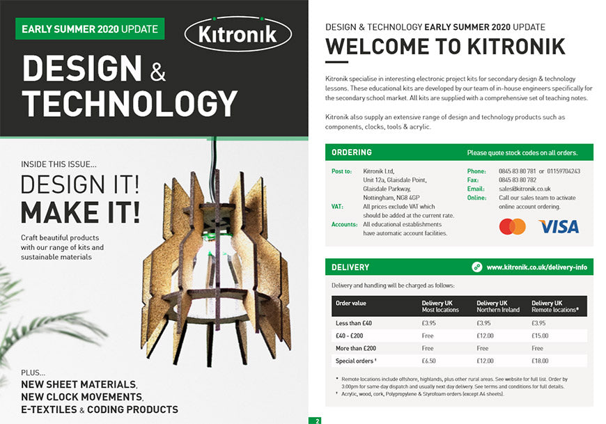 New Design & Technology Flyer 2020