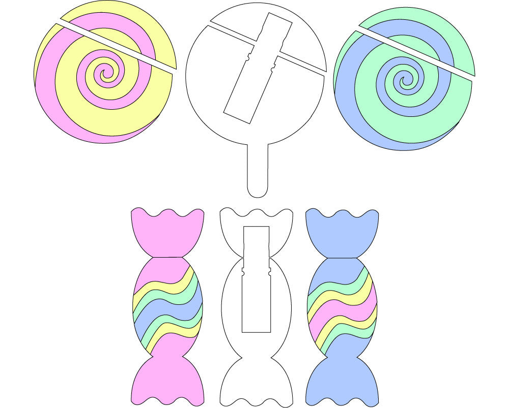 Laser Cut Perspex® Sweet Pastels Memory Stick Cases planning 