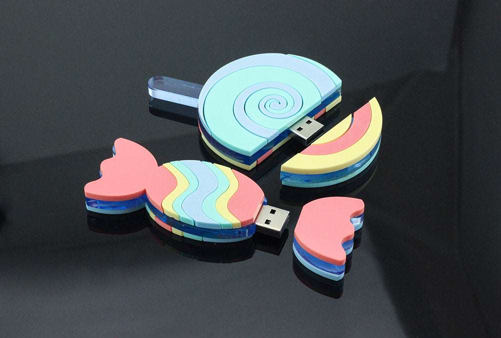 Laser Cut Perspex® Sweet Pastels Memory Stick Cases main image