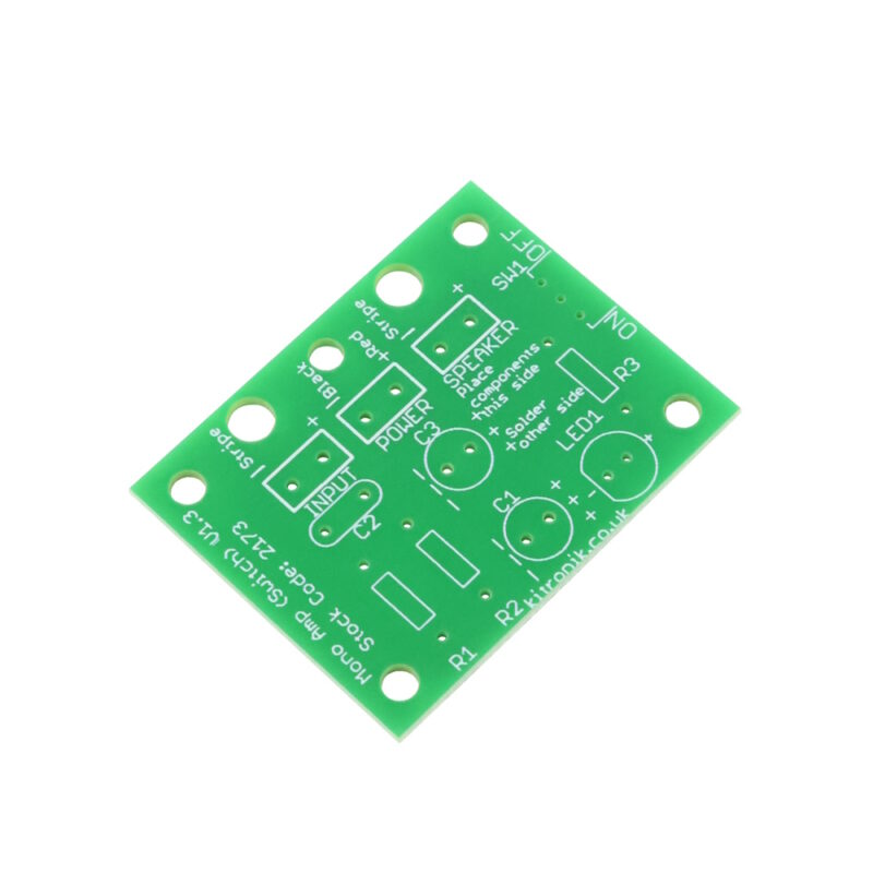 Kitronik Mono Amp Kit with Power Switch and status LED  Image 3