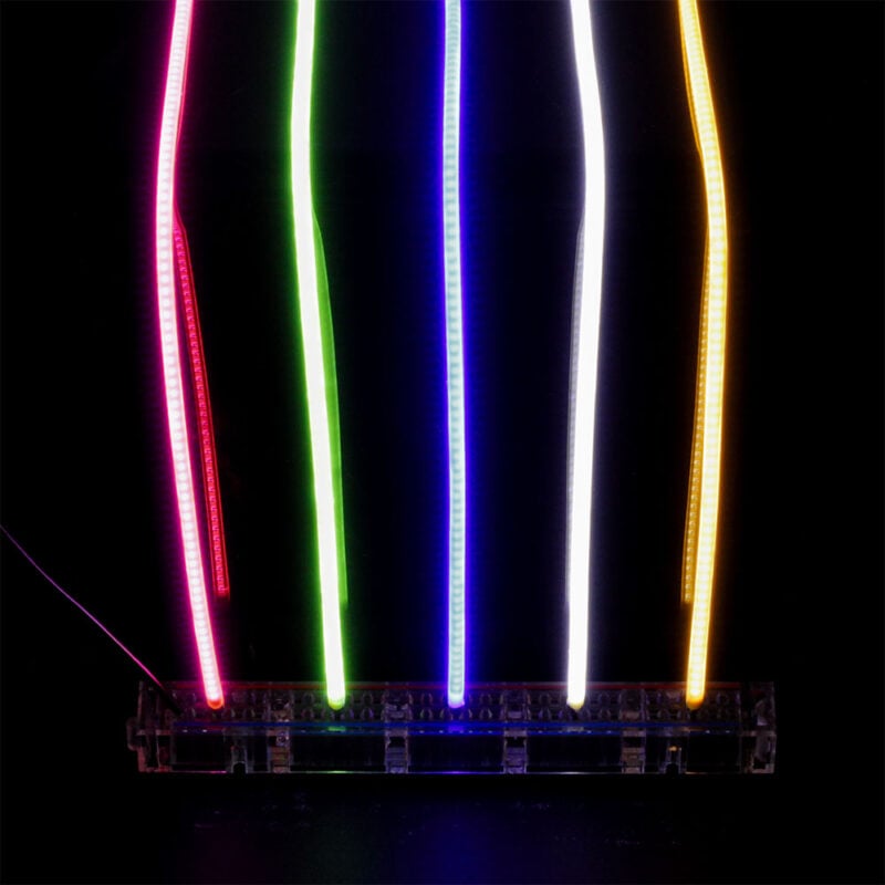 Kitronik Flexible LED Noodle Filaments USB lamp kit - 5 pack - Image 3