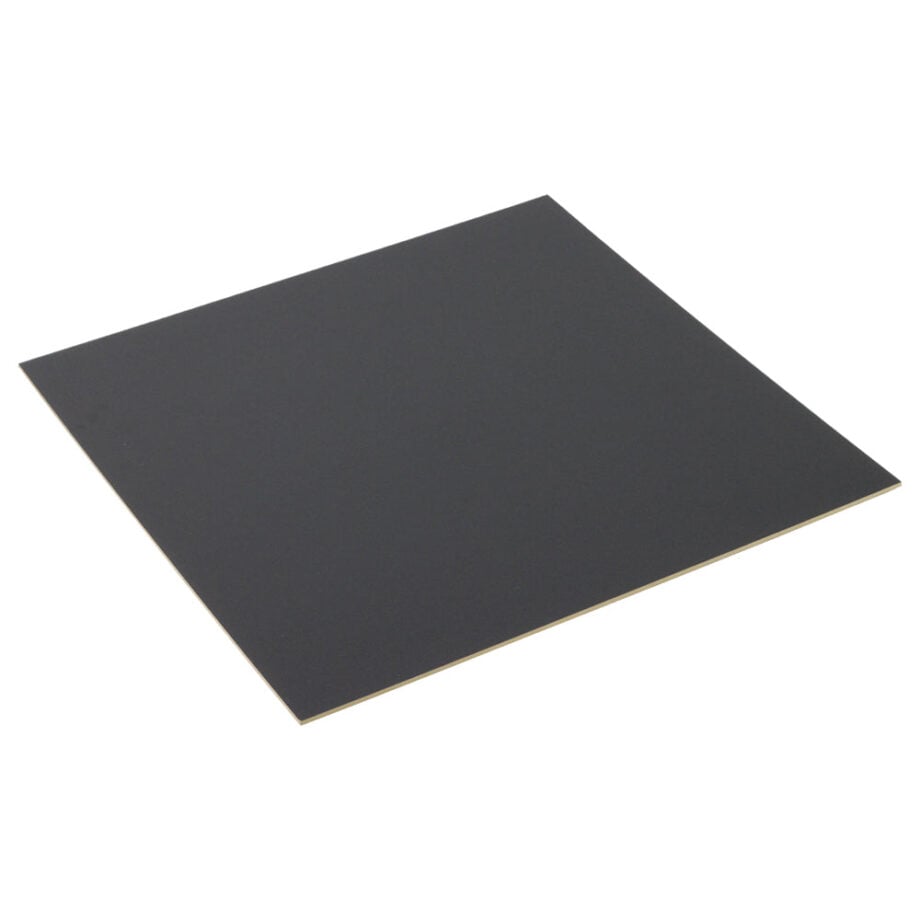 3mm Laser Compatible Black Painted MDF, 400mm x 400mm sheet - Kitronik
