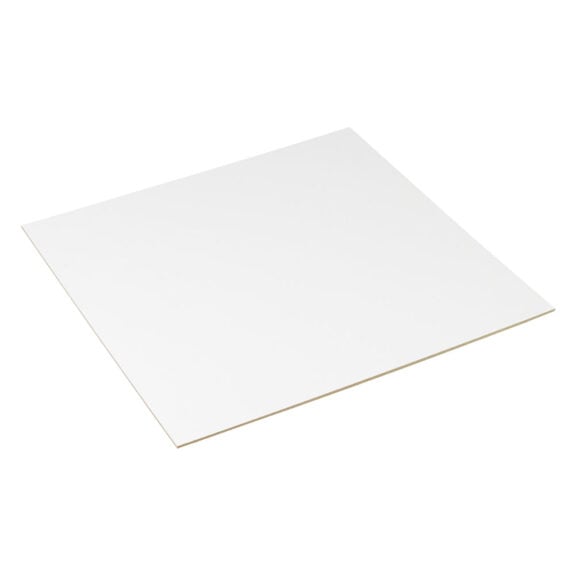 3mm Laser Compatible White Painted MDF, 400mm x 400mm sheet - Kitronik