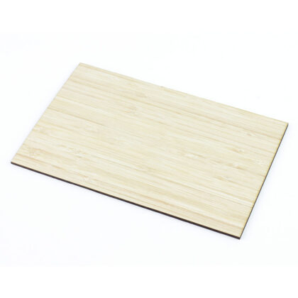 3mm 6 Ply Bamboo Plywood Caramel, 600mm x 400mm sheet