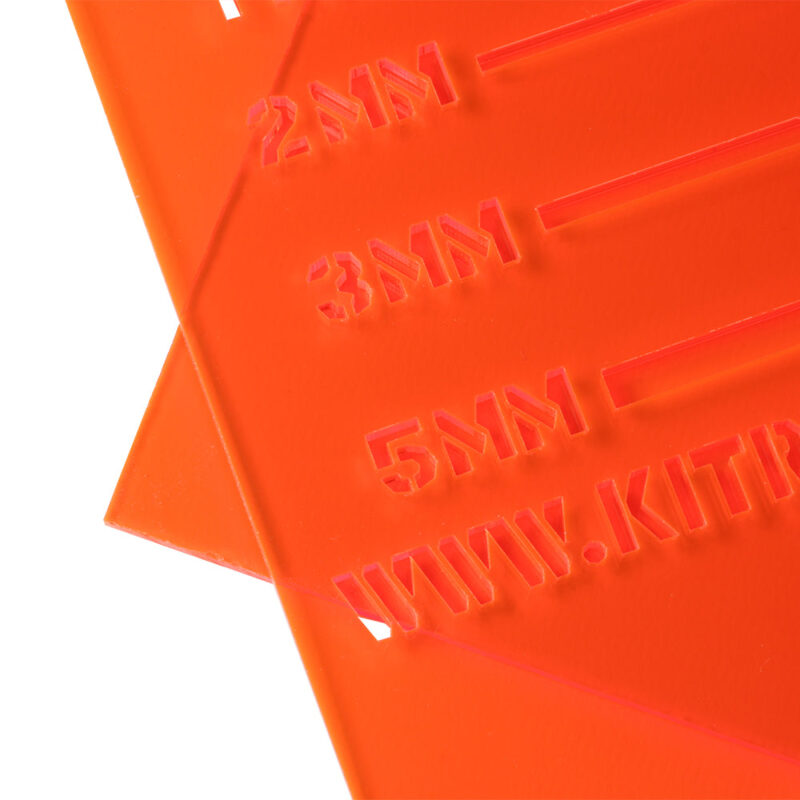 Value Fluorescent Acrylic Sheet (Cast) 3mm x 600mm x 400mm - Image 4