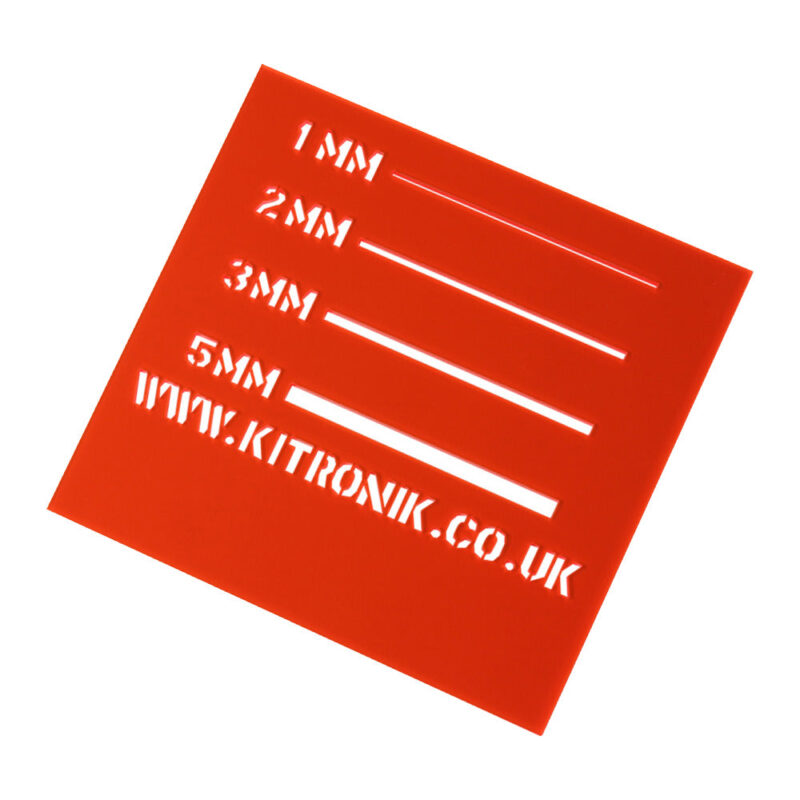 Value Fluorescent Acrylic Sheet (Cast) 3mm x 600mm x 400mm - Image 3