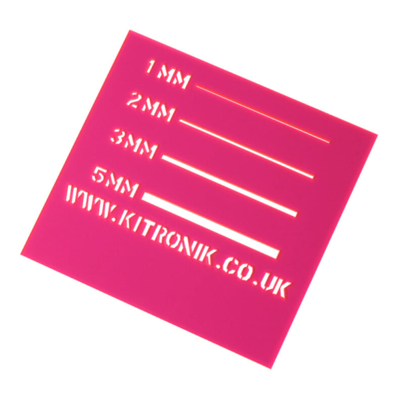 Value Fluorescent Acrylic Sheet (Cast) 3mm x 600mm x 400mm - Image 5