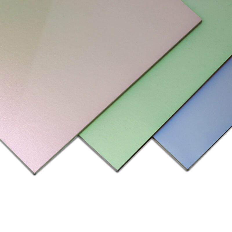 Iridescent Green Cast® sheets (Iridis)  3mm x 600mm x 300mm