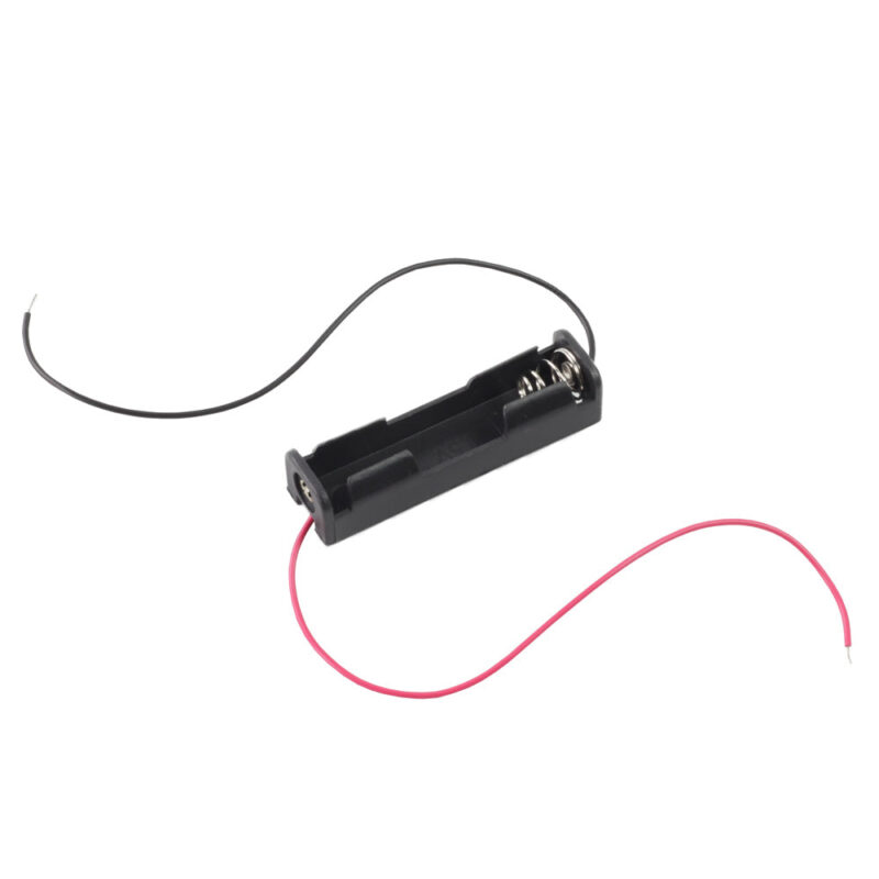 large aa battery holder with leads