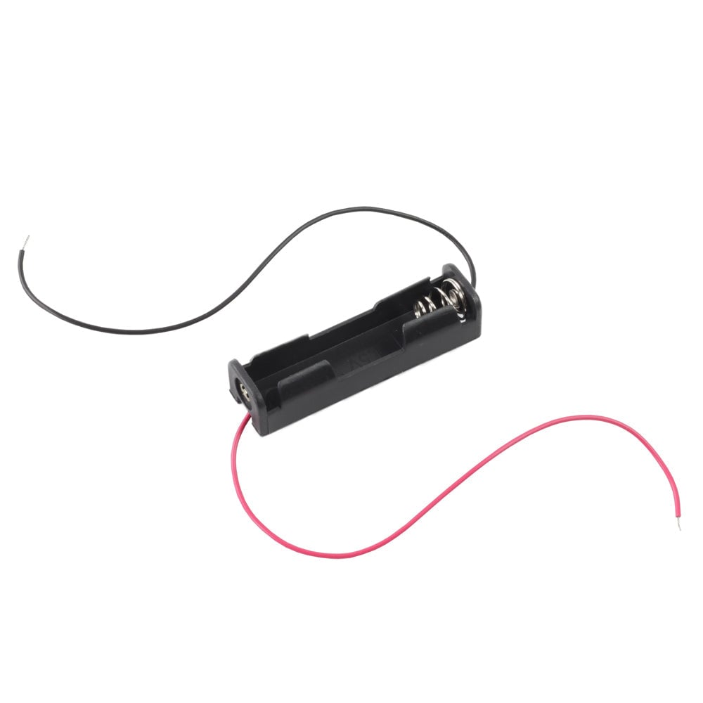 large aa battery holder with leads