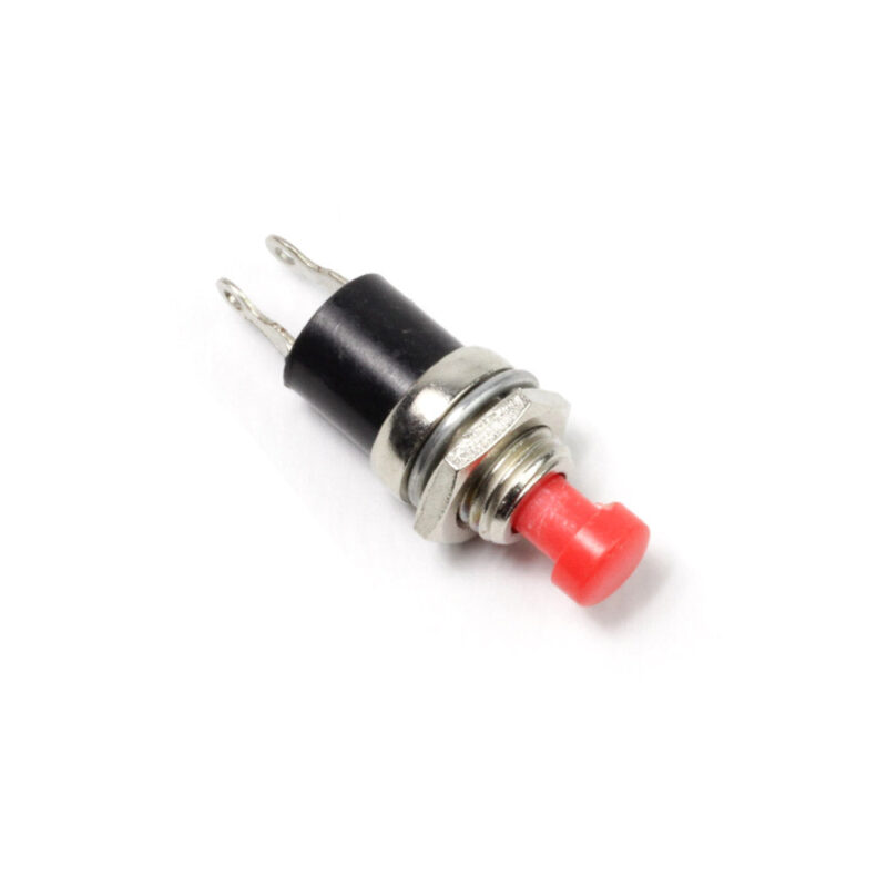 Miniature Push to Make Switch, Red, pack of 25 - Kitronik