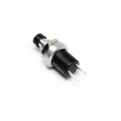 Miniature Push to Break Switch, Black, pack of 10