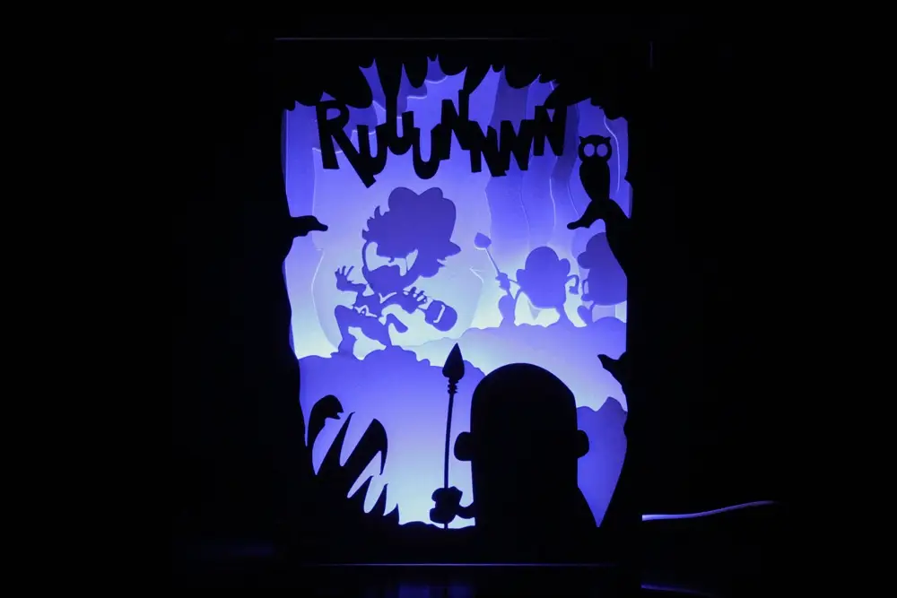 Ruuunnnn Shadow Box Colour Changing Illumination with RGB LED Strips