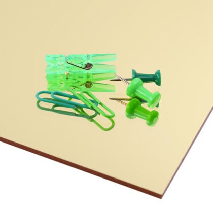 Gold Mirrored Value Acrylic Sheet 3mm x 600mm x 400mmm