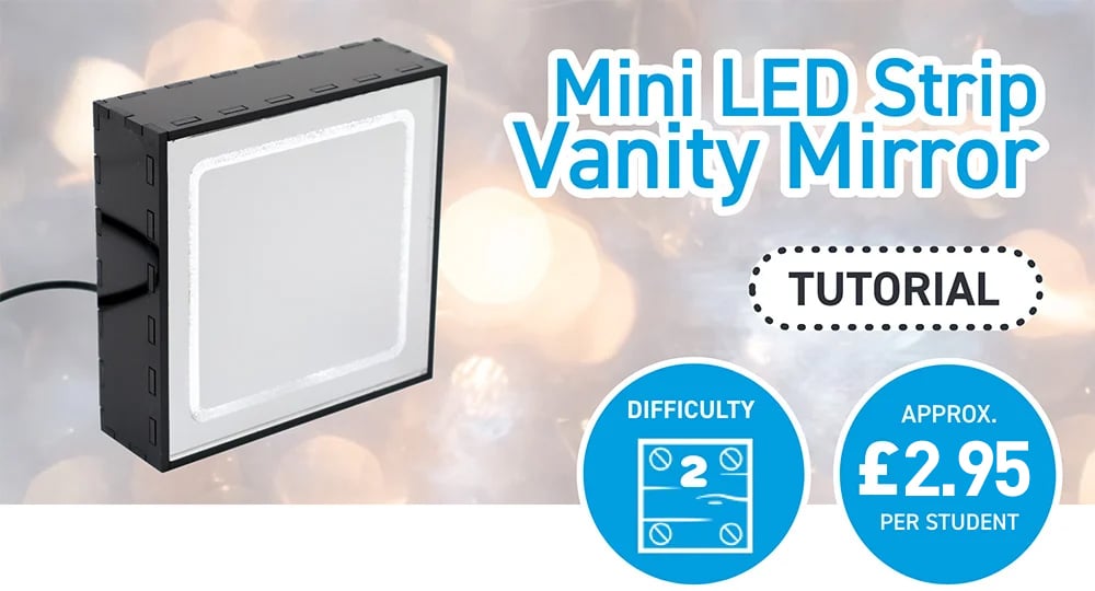 Value Acrylic Vanity Mirror with LED lighting – Low cost version