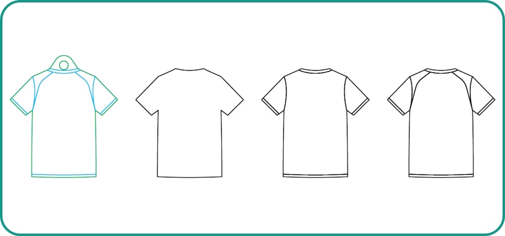 Blank Shirt Template Football Shirt Keyring