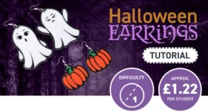 Halloween Earrings with Value Acrylic: A ClassroomReady LaserCutting Project