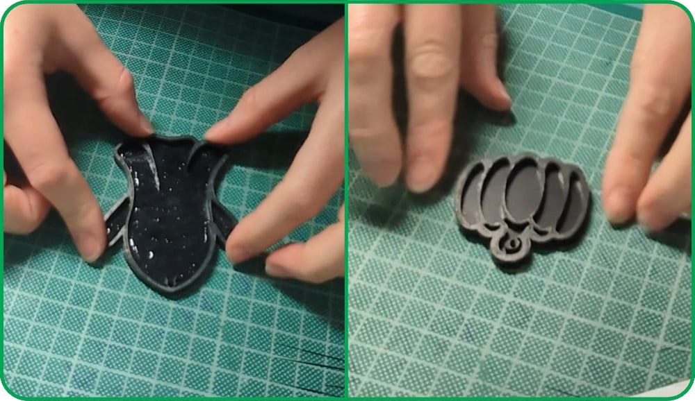 step 3 halloween earrings with value acrylic a classroom ready raser cutting project