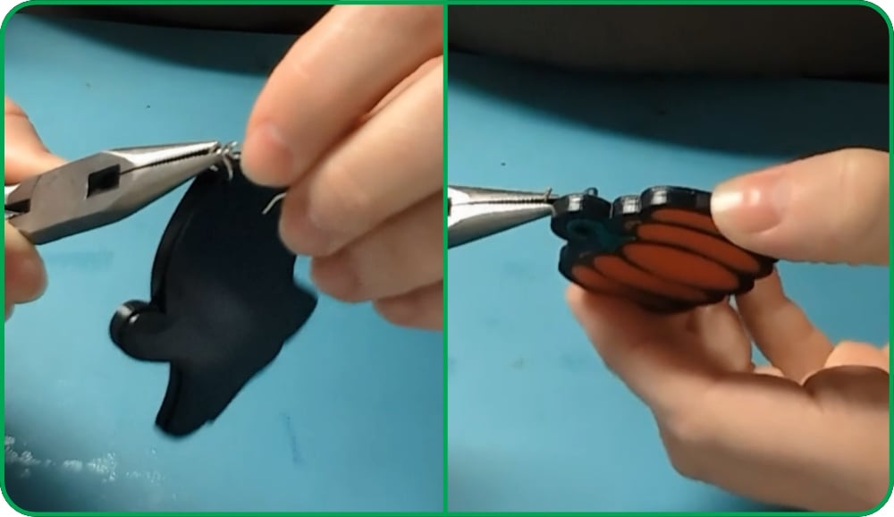 step 5 halloween earrings with value acrylic a classroom ready raser cutting project