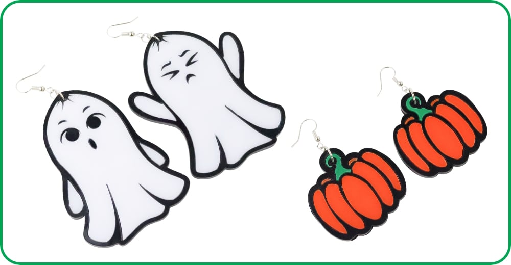 step 6 halloween earrings with value acrylic a classroom ready raser cutting project
